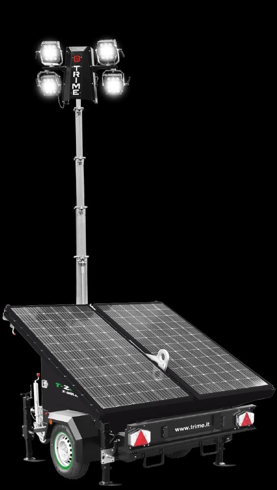 Lichtmast X-Solar 4 x 100 Watt LED