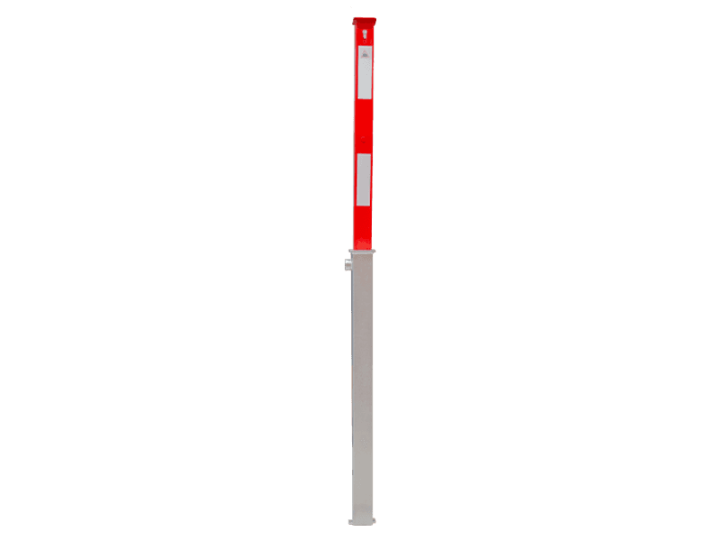 Parkeerpaal verzinkbaar met cilinderslot 70x70 mm