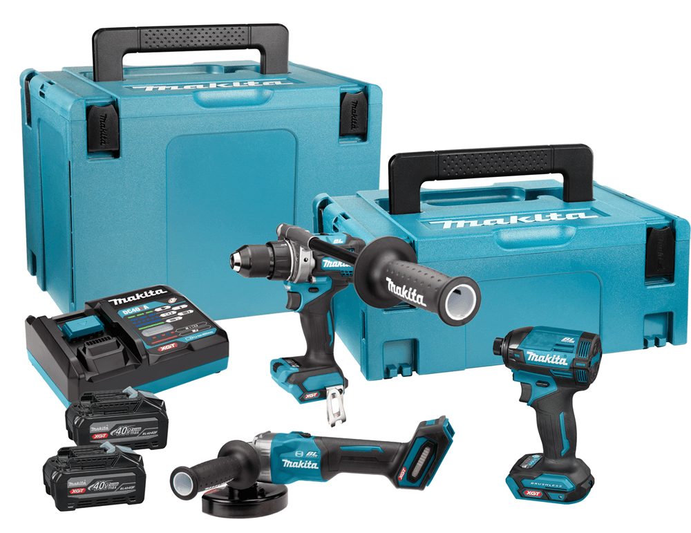 Makita combiset DK400NX 3-kit 40V 2x 4.0Ah Mbox