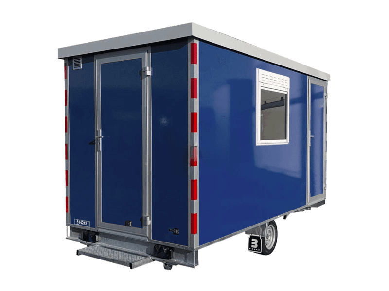 Schaftkeet Brouwer SM-400 4.0m + magazijn en inrichting