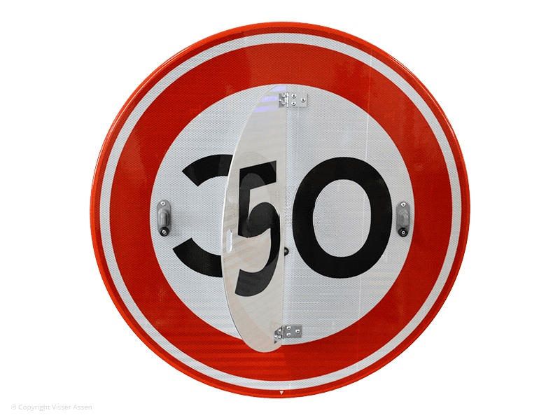 Verkeersbord Klap RVV A01-30 A01-50 Maximumsnelheid 30/50 km