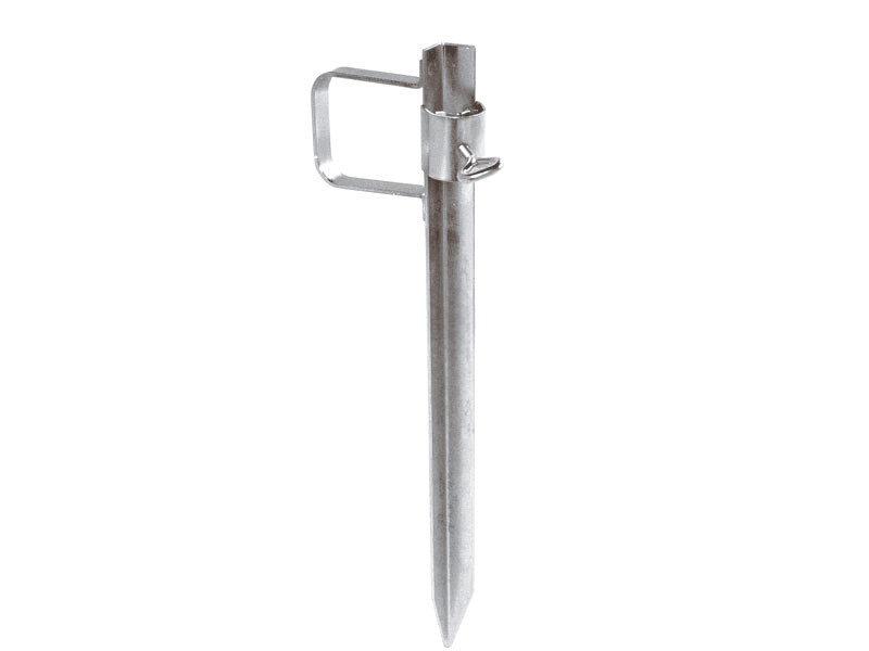 Landmeetparasol grondpen
