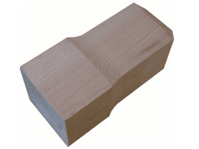 Metselprofiel voet- en kopklos hout