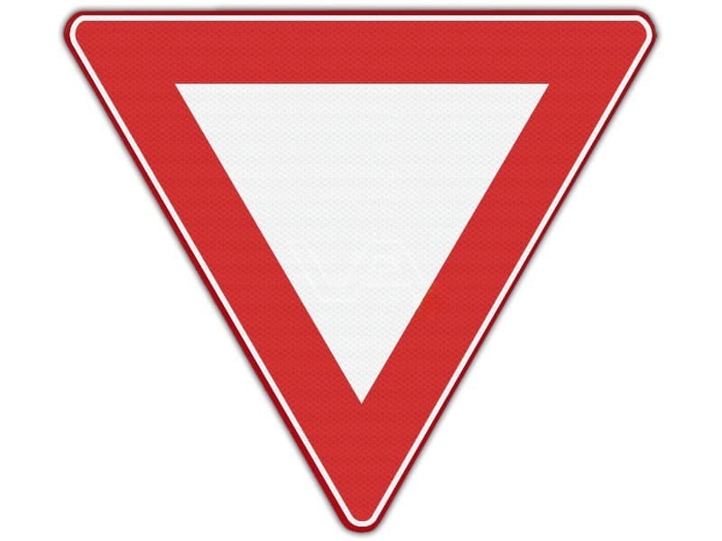 Verkeersbord B06 RVV - Voorrang verlenen