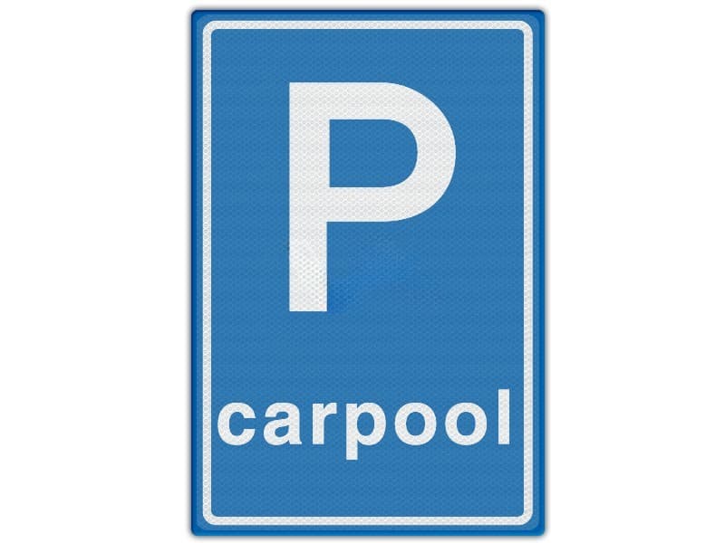 Verkeersbord RVV E13 - Carpoolplaats | 80 x 40