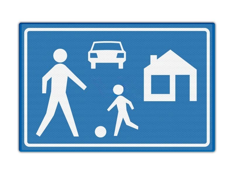 Verkeersbord RVV G05 - Erf