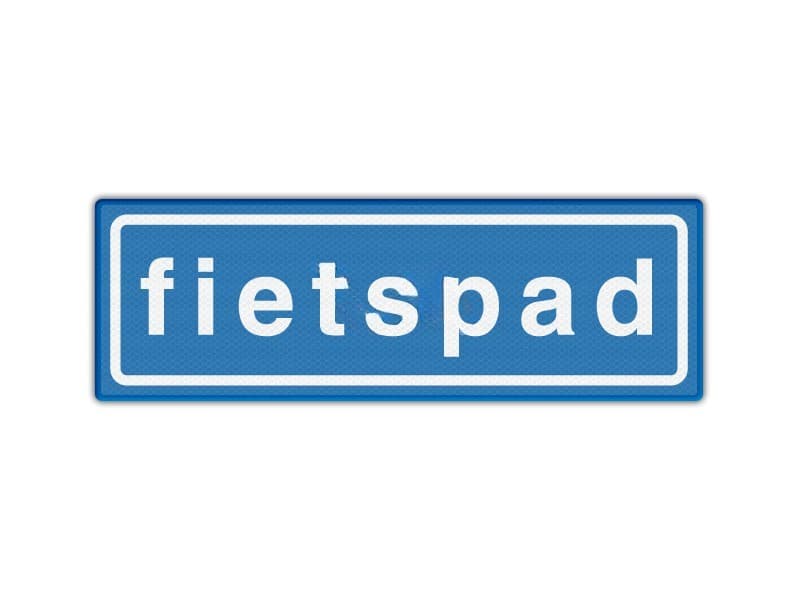 Verkeersbord RVV G13 - Onverplicht fietspad | 60 x 20