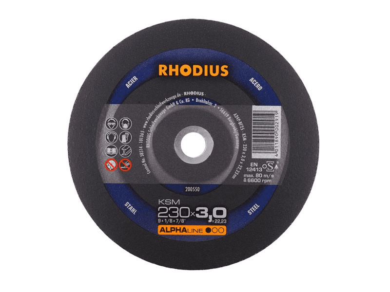 Rhodius Slijpschijf KSM Staal 230 x 3,0 x 22,23