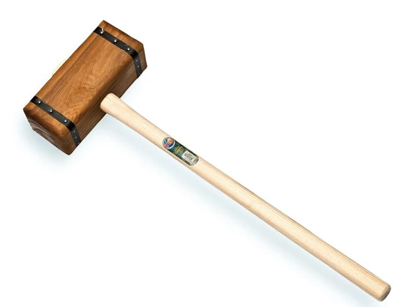 Houten Sleg vierkant ovale steel 100cm