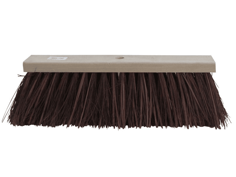 Bezem Bassine 45 cm bruin kap plat