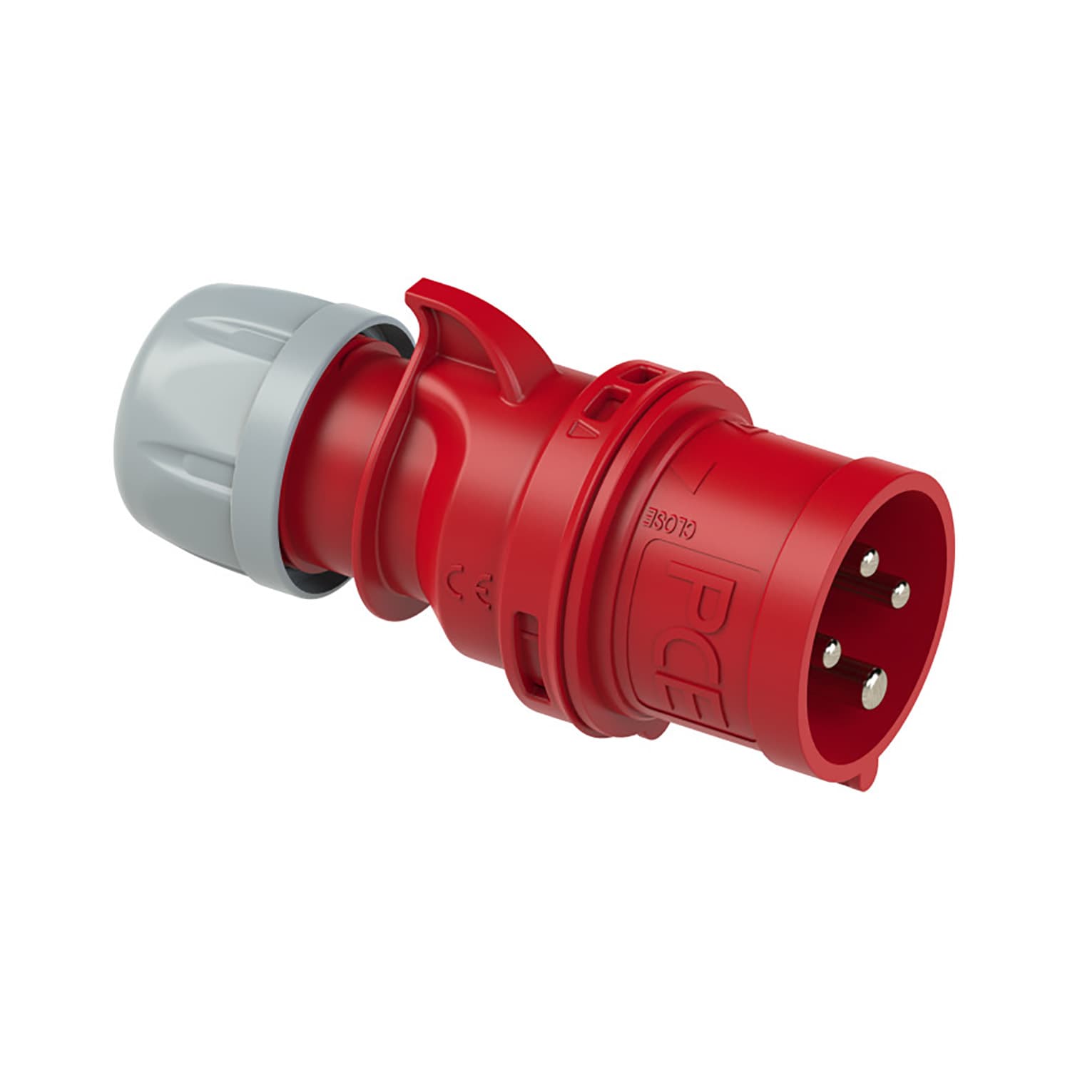 CEE stekker 32A 4-polig 400V 6h rood