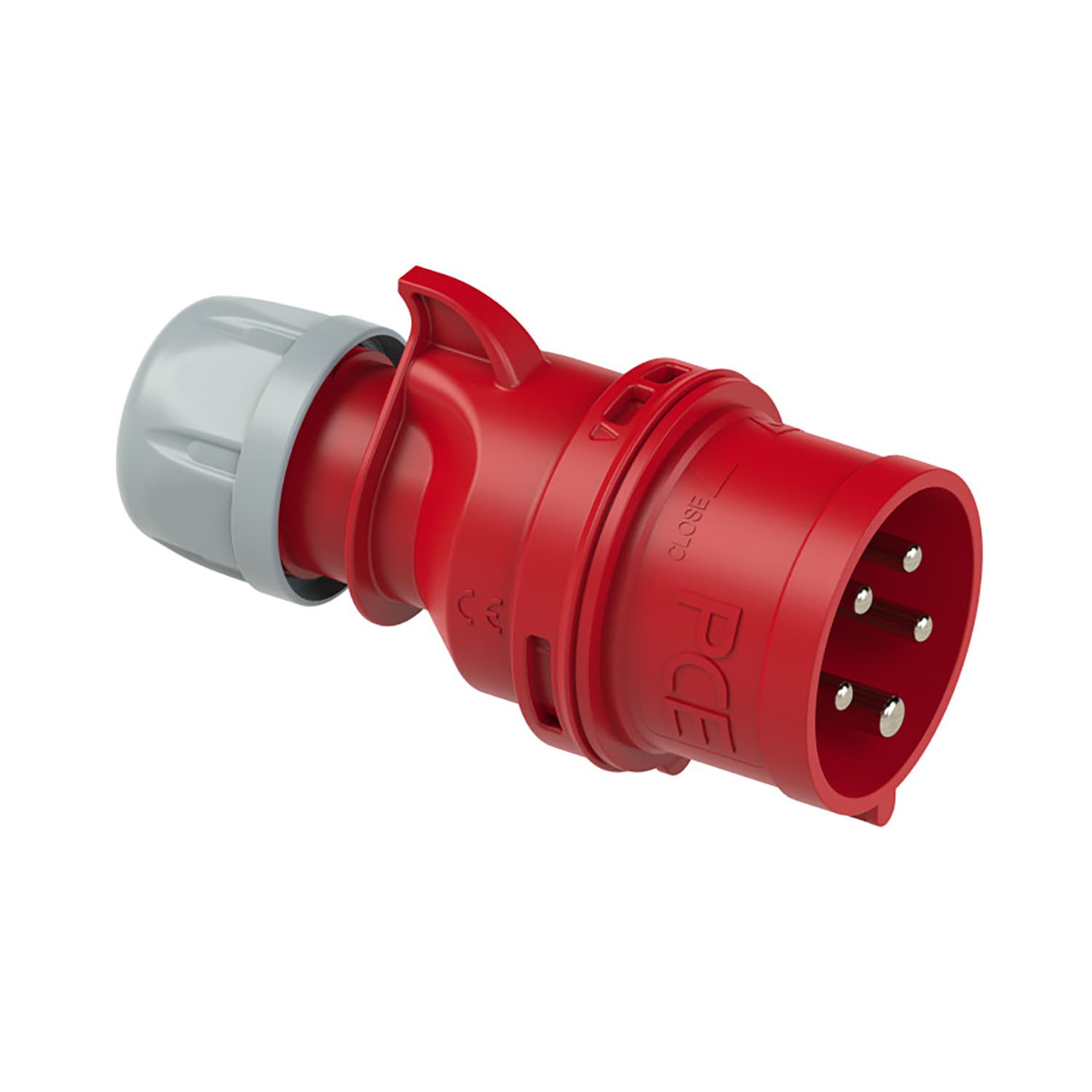 CEE stekker 32a 5-polig 400V 6h rood