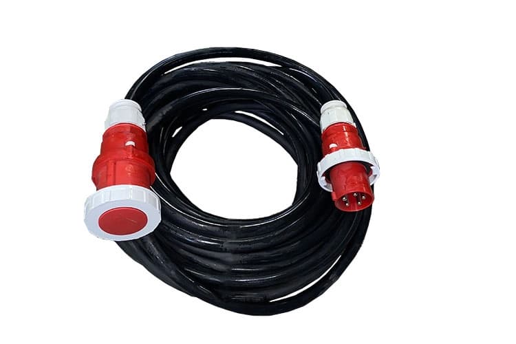 Krachtstroomkabel 5 x 10 63A | 25 meter