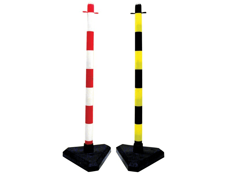 Afzetpaal kunststof rood /wit
