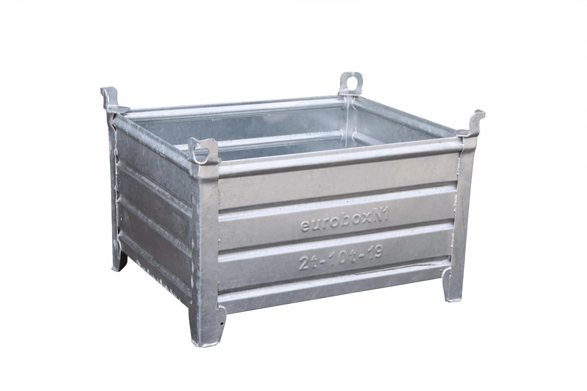 Stapelbak 100x80x50cm gegalvaniseerd