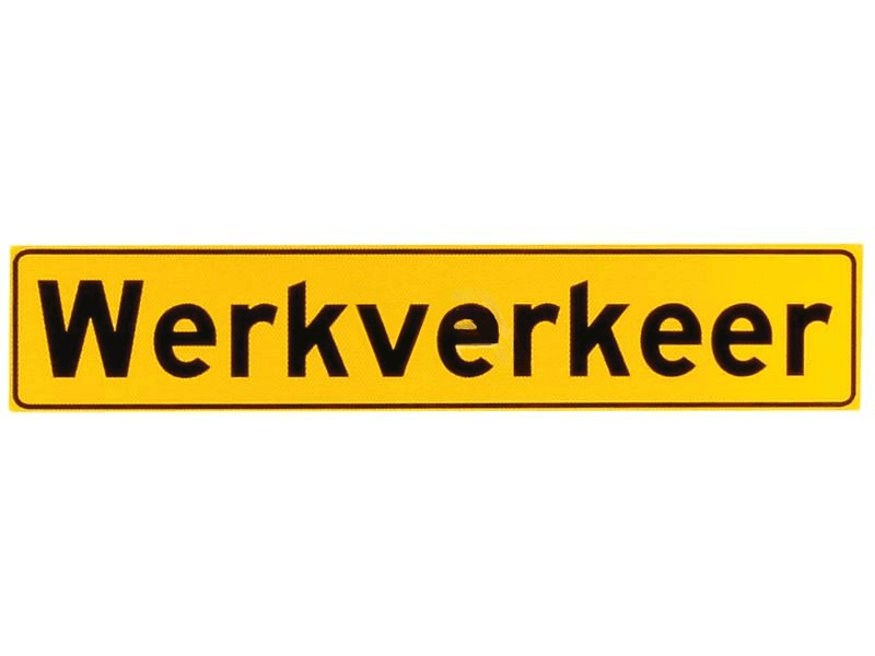 Werkverkeer-bordjes