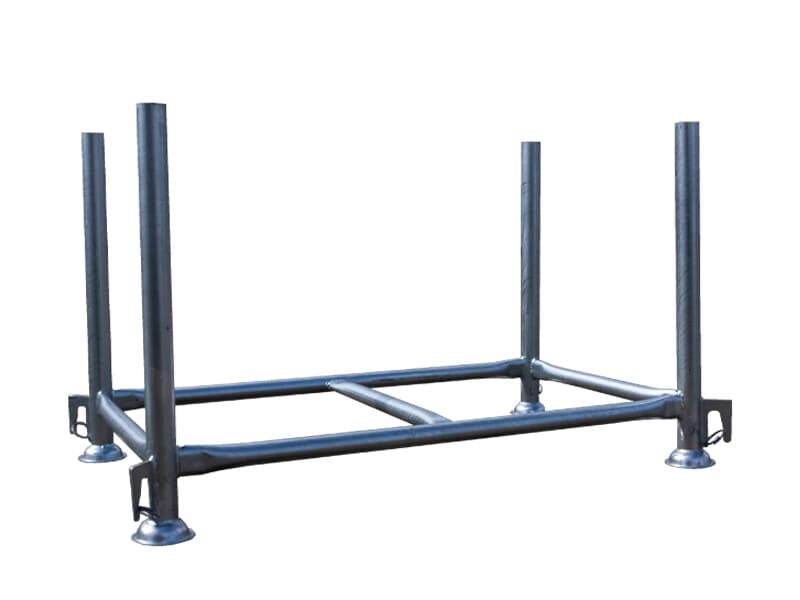 Stapelrek met vaste staanders 130x70x70cm