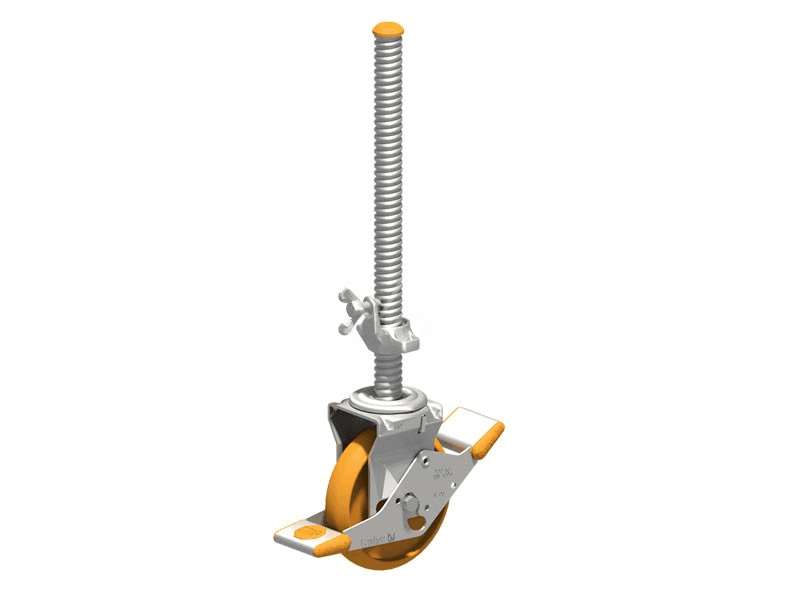 Rolsteiger zwenkwiel 200mm 700kg Oranje Layher