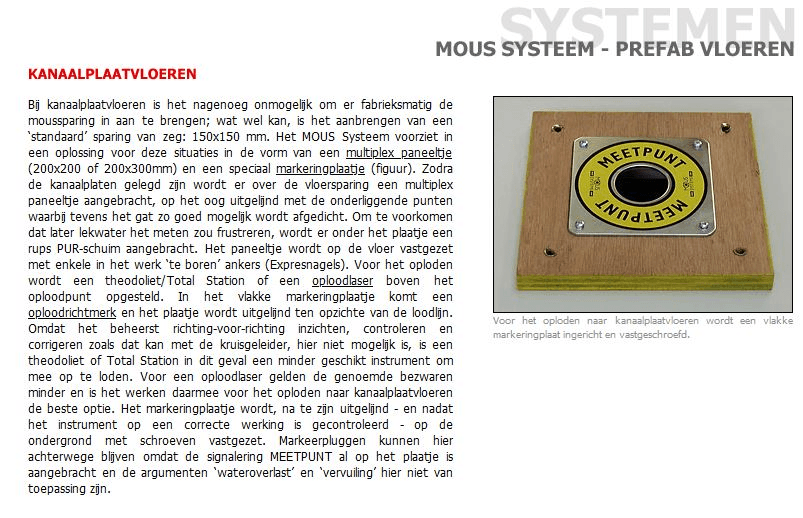 Mous markeringsplaat 1125