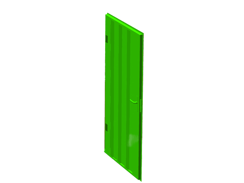 Deur rechts voor materiaalcontainer