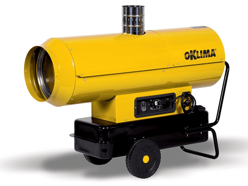Heteluchtkanon Oklima SE 200 | indirect gestookt