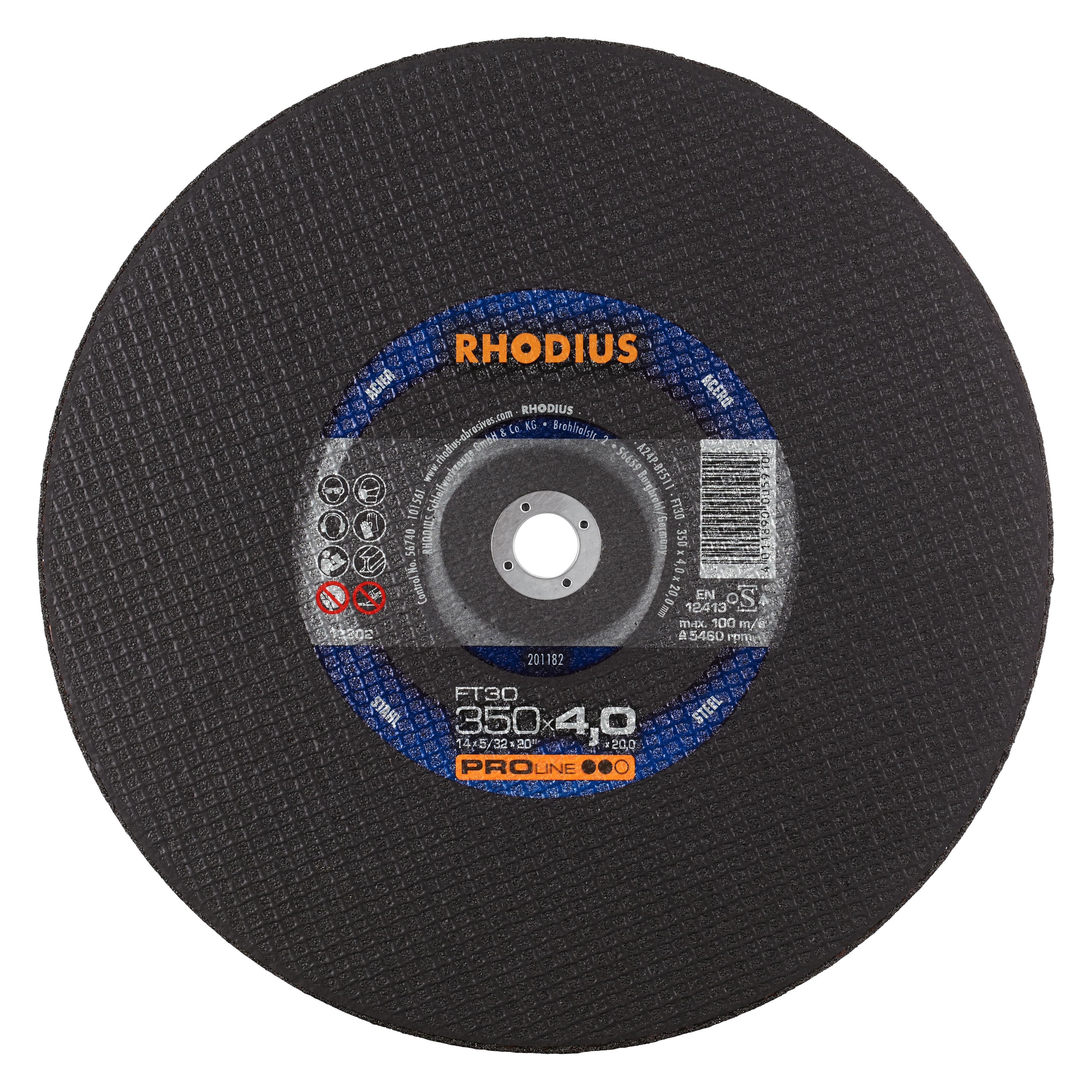 Rhodius Sloopschijf FT30 Staal 350 x 4.0 x 20mm