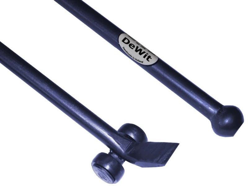 DeWit rolkoevoet met knop 1500x30mm