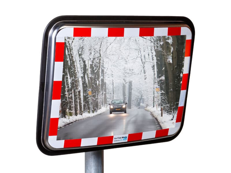 Verkeersspiegel RVS ijsvrij