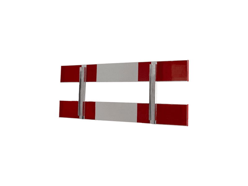 Afzethek 150cm aluminium enkelzijdig
