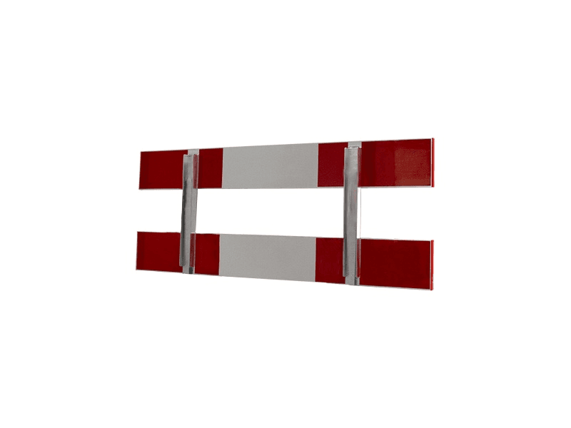 Afzethek 150cm aluminium dubbelzijdig