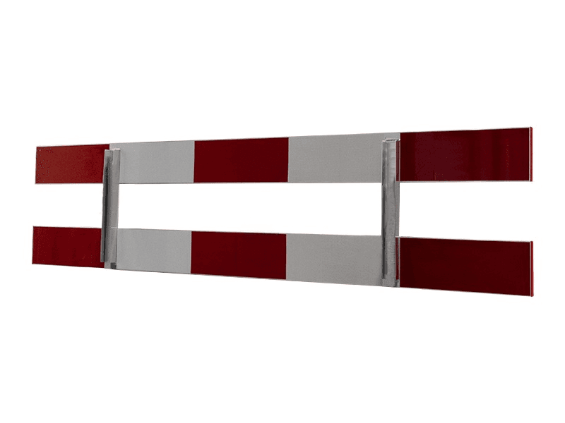 Afzethek 250cm aluminium enkelzijdig