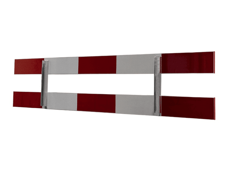 Afzethek 250cm aluminium dubbelzijdig