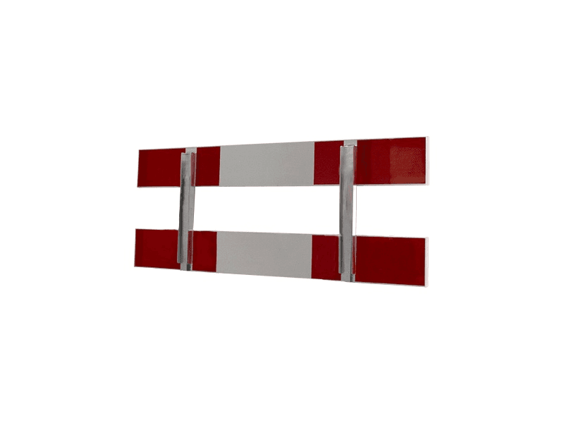 Afzethek 150cm glasvezel enkelzijdig