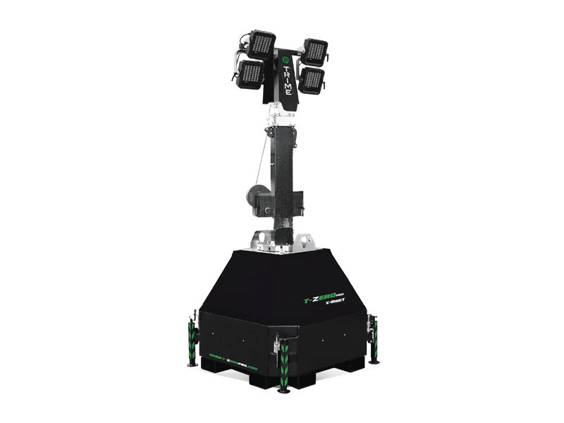 Lichtmast X-Mast 4 x 160 Watt LED