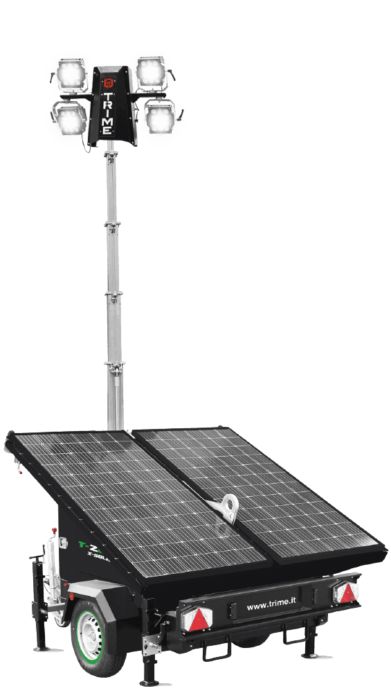 Lichtmast X-Solar 4 x 60 Watt LED
