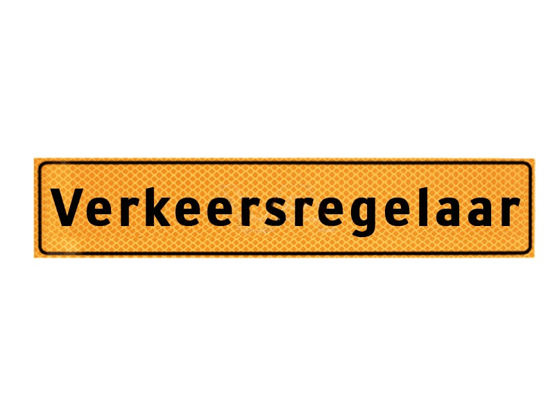 Verkeersregelaar magneetsticker