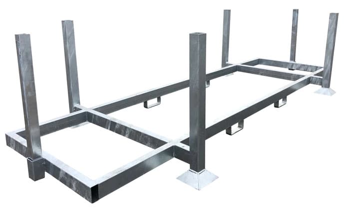 Rijplatenrek voor 25 rijplaten 3x1m