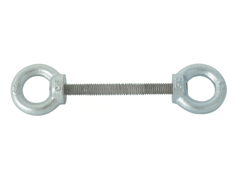 Parkeerpaal M8 draadeind 2 ogen 70 mm