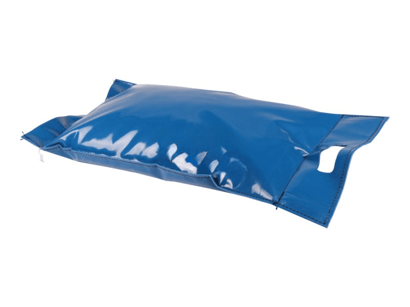 Zandzak gevuld PVC blauw 15 kg