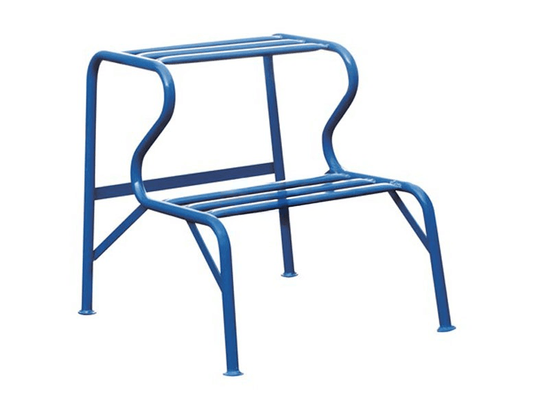 Stuctrap blauw 2 treden