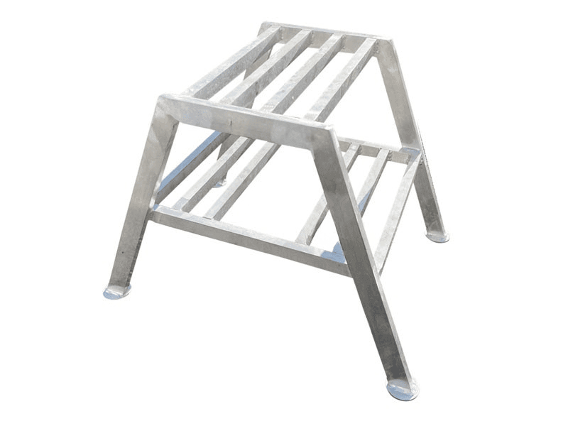 Stuctrap aluminium 2 x 2 treden 50 cm