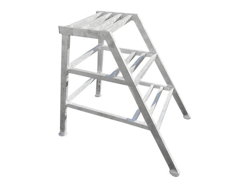 Stuctrap aluminium 3 treden 75 cm