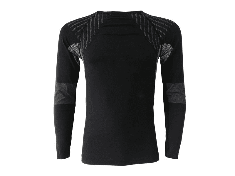 Thermoshirt naadloos Wilson zwart-grijs