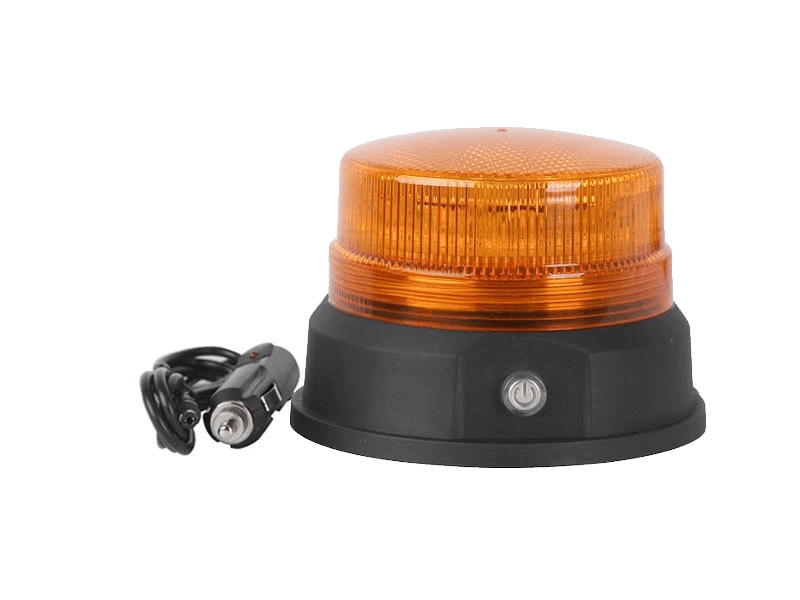 Zwaailamp flits LED op accu | Amber