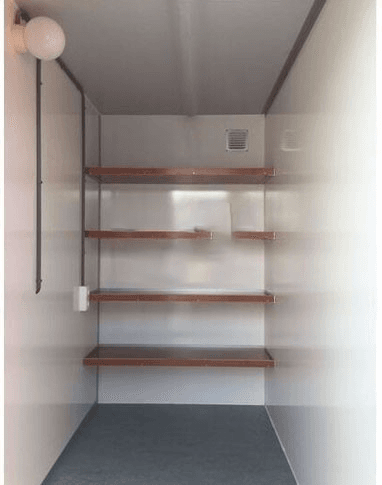 Houten basisstelling schaftkeet BFR