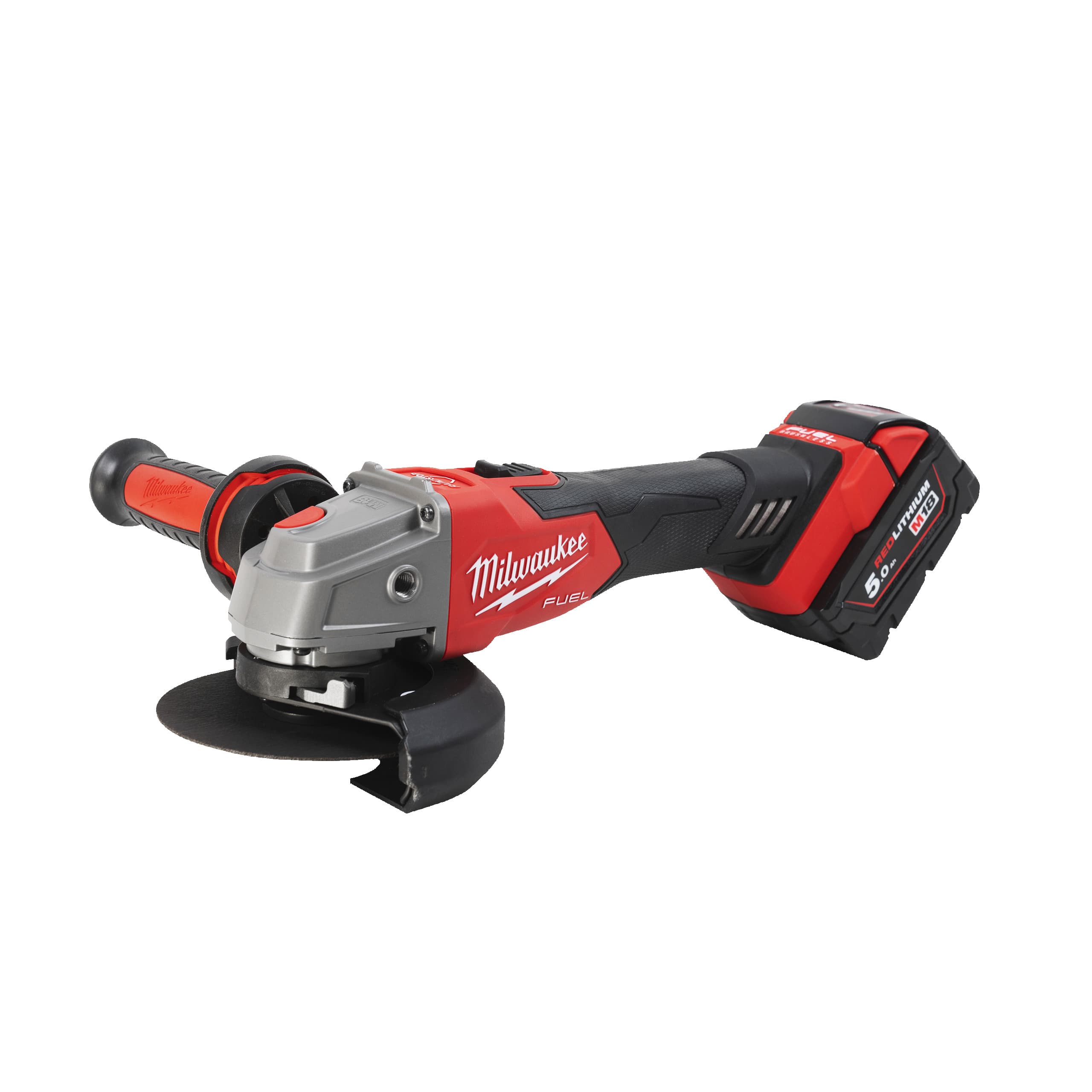 Milwaukee haakse slijper M18 FSAG125XB-502X 125mm rem 2x 5,0Ah FUEL koffer