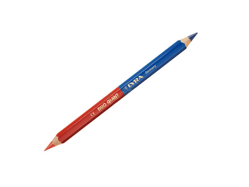 Timmermanspotlood Lyra 4710R rood-blauw 24cm