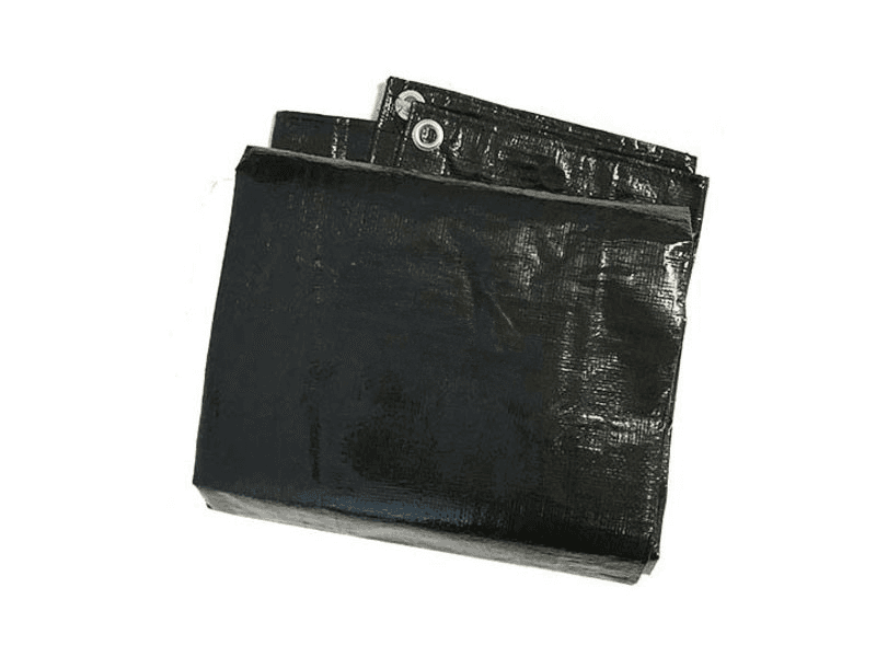 Bouwhekdoek 0.80 x 3.41m Zwart | tbv laag bouwhek
