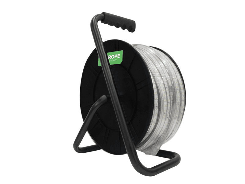 Lichtslang Ledrope Pro 15 m op haspel + stroomkabel 1.5m