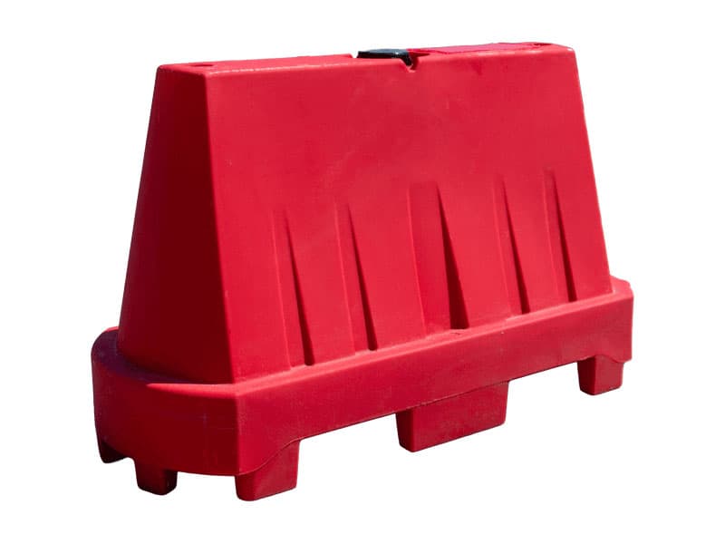 Barrier kunststof 100 x 40 x 60 cm | Rood